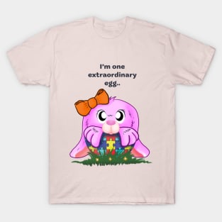 Extraordinary Bunny Autism Pink T Shirt T-Shirt